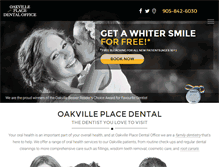 Tablet Screenshot of dentistoakville.com